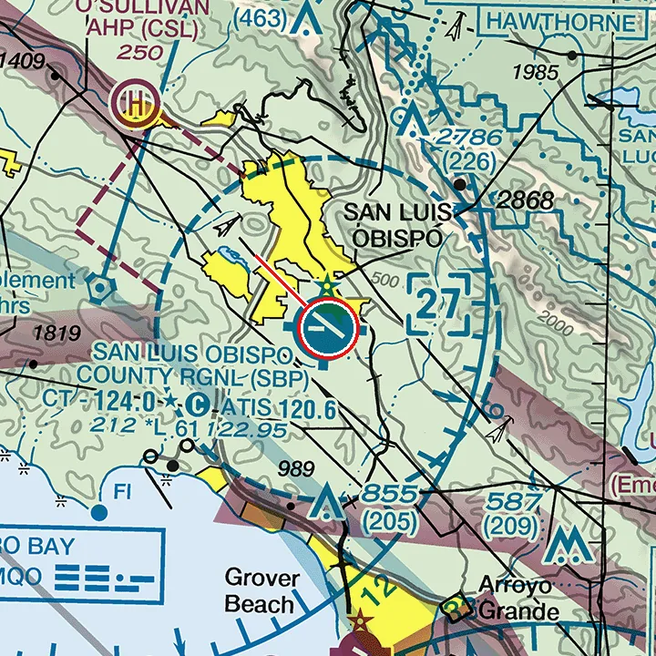 FAA sectional chart excerpt for this question